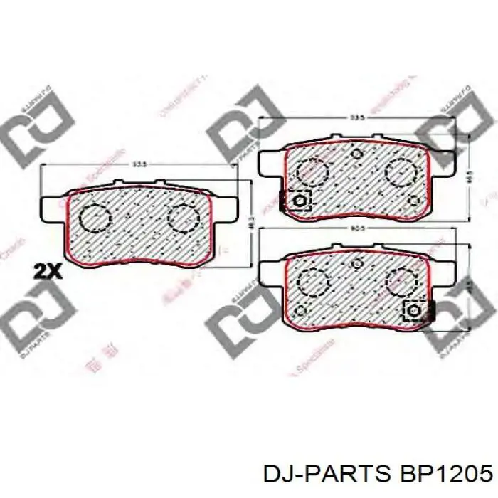 Pastillas de freno delanteras Honda CR-V 1 RD