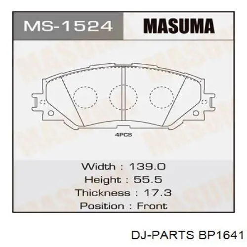 Pastillas de freno delanteras Toyota Corolla E12