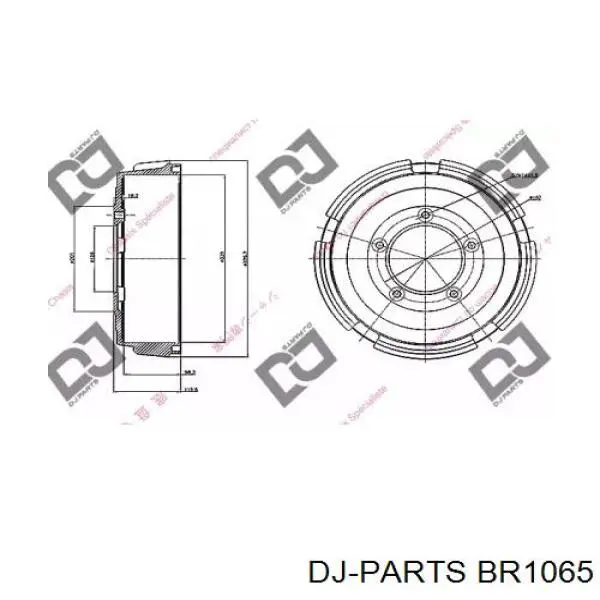4351236190 Toyota Tambor de freno delantero