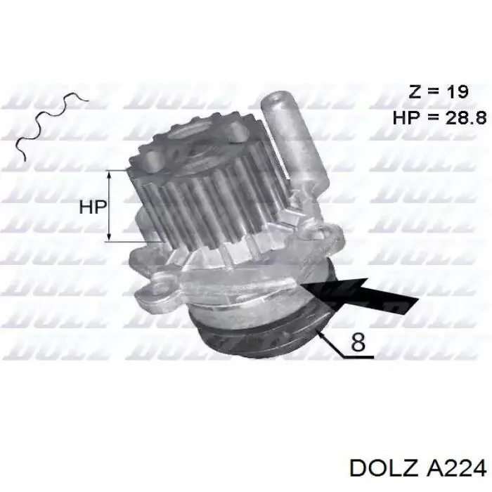 Comprar A224 Dolz Bomba de agua para motor