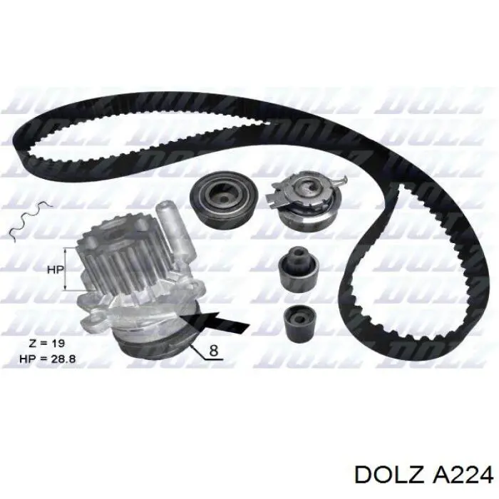 A224 Dolz Bomba refrigerante coche