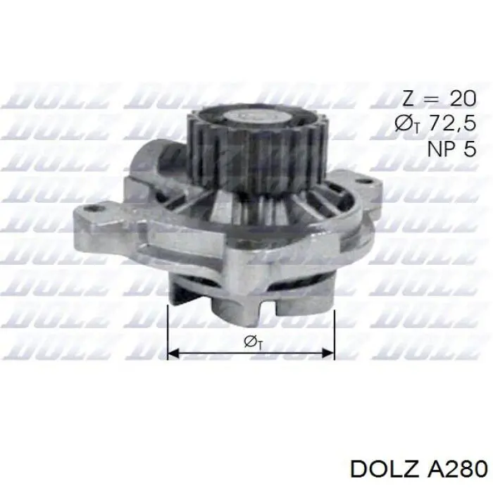 A280 Dolz Bomba refrigerante coche