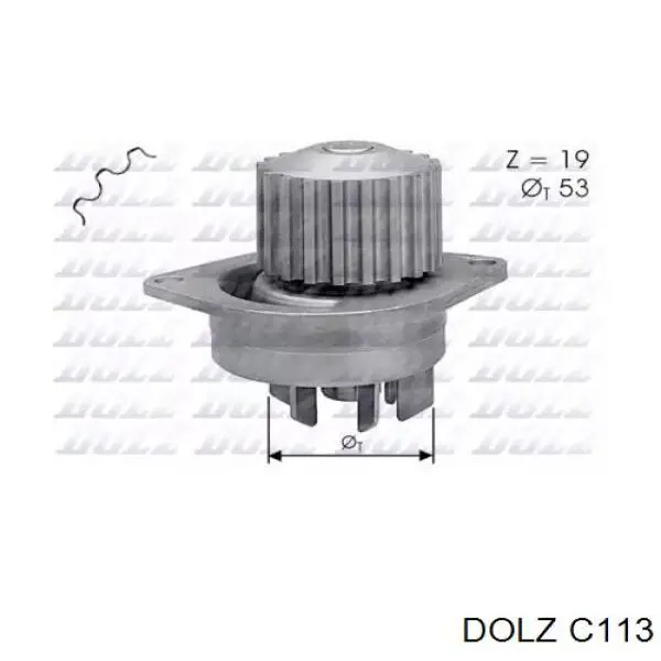 C113 Dolz Bomba refrigerante coche