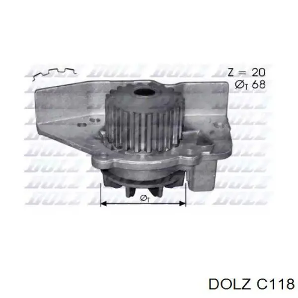 C118 Dolz Bomba refrigerante coche