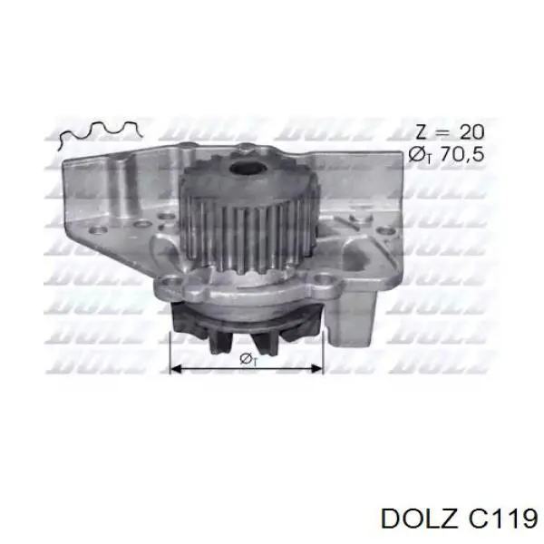 Comprar C119 Dolz Bomba de agua para motor
