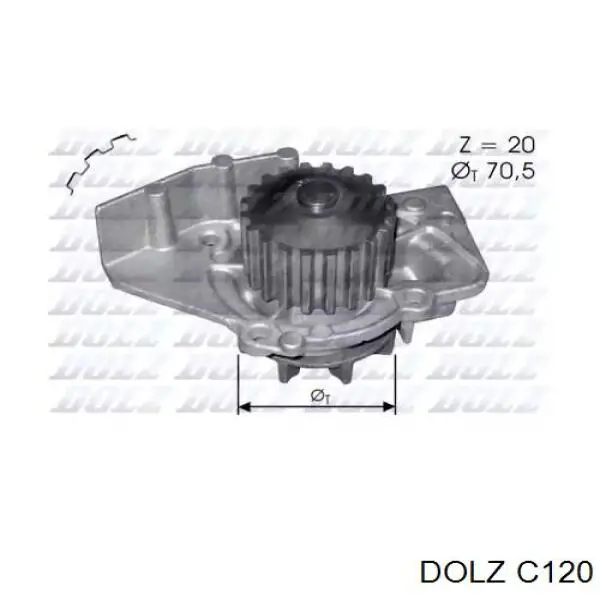 Bomba de agua Peugeot 406 8B