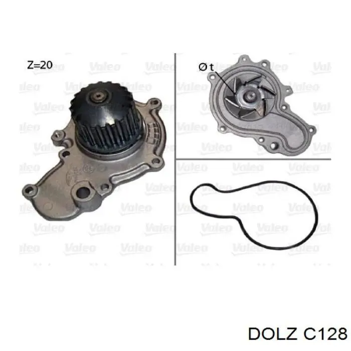 Bomba de agua C128 Dolz