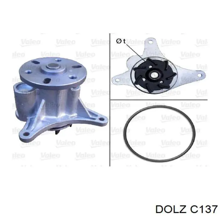 C137 Dolz Bomba refrigerante coche