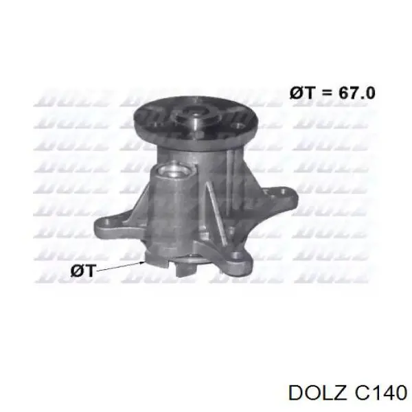 C140 Dolz Bomba refrigerante coche