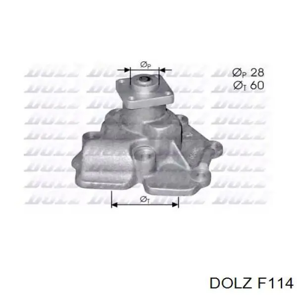 F114 Dolz Bomba refrigerante coche