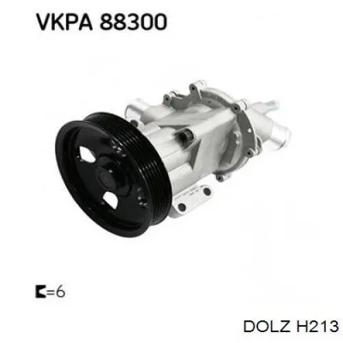 H213 Dolz Bomba refrigerante coche