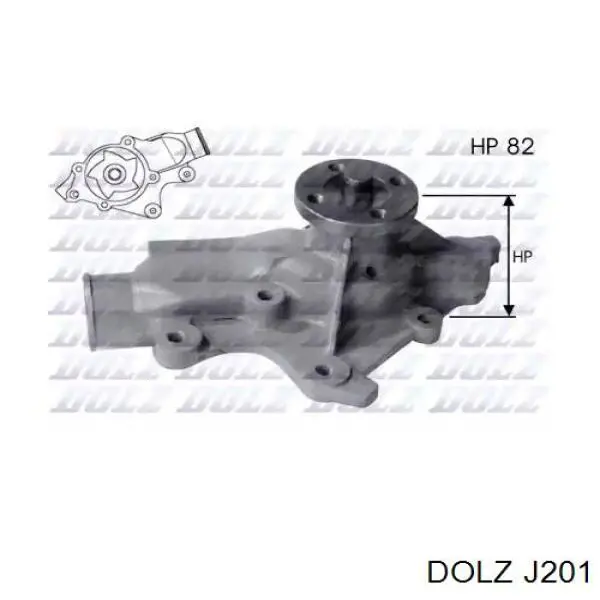 J201 Dolz Bomba refrigerante coche