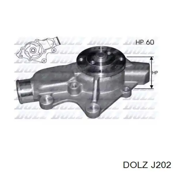Comprar J202 Dolz Bomba de agua para motor