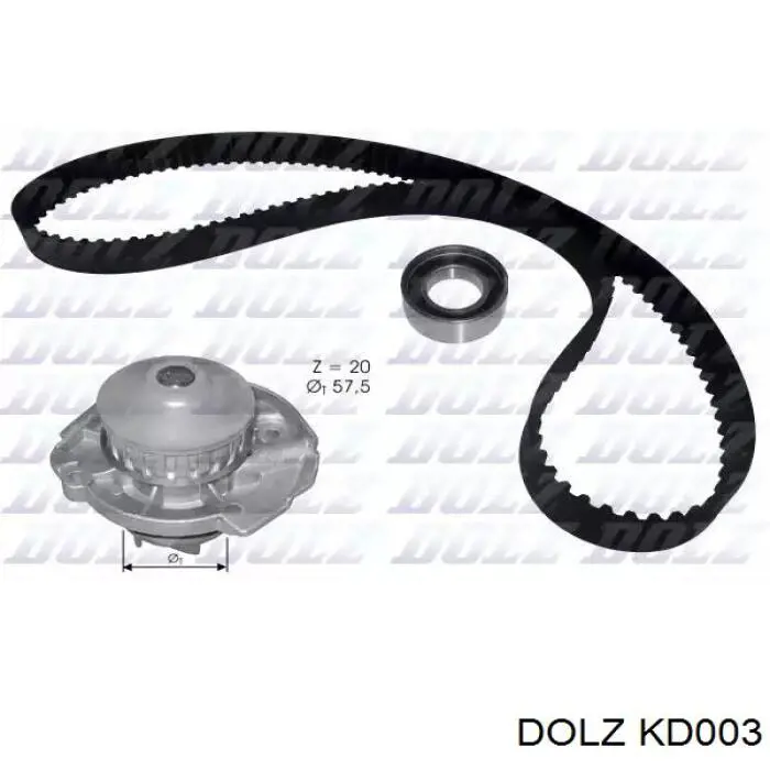 Juego de correas dentadas Dolz KD003 precio, desde 84,62 EUR