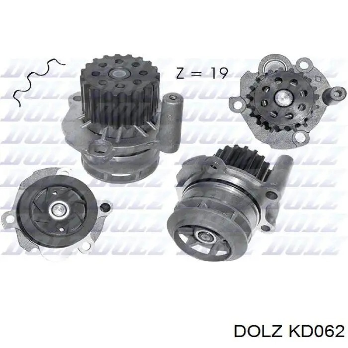 Kit correa de distribución DOLZ KD062