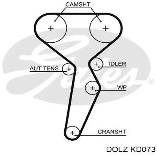 KD073 Dolz kit de distribución