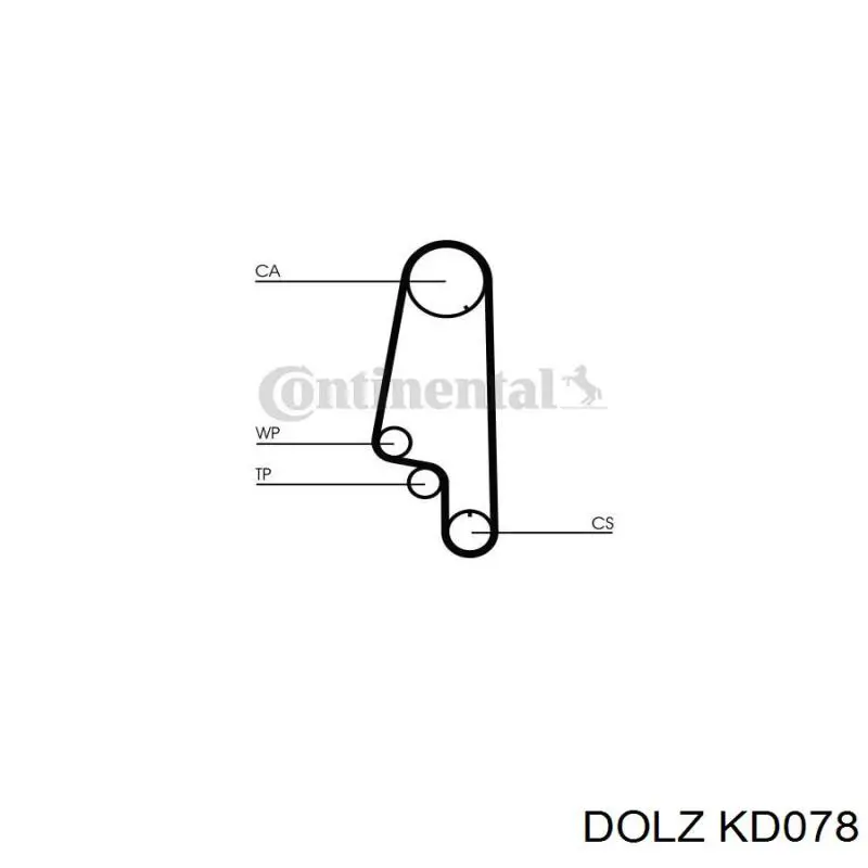 KD078 Dolz kit correa de distribución