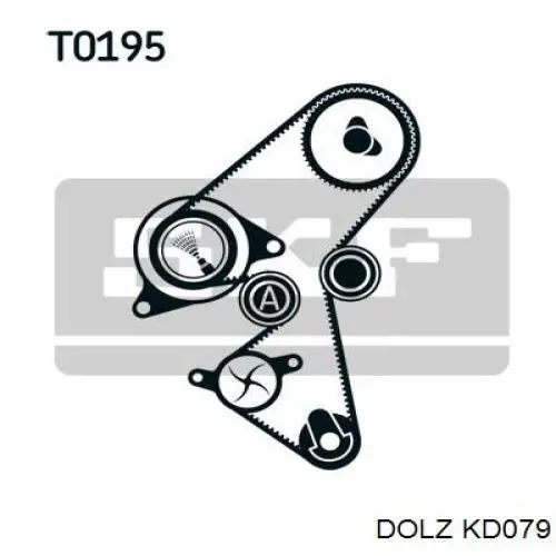 Juego de correas dentadas Dolz KD079 precio, desde 108,30 EUR