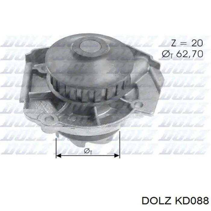 KD088 Dolz kit correa de distribución