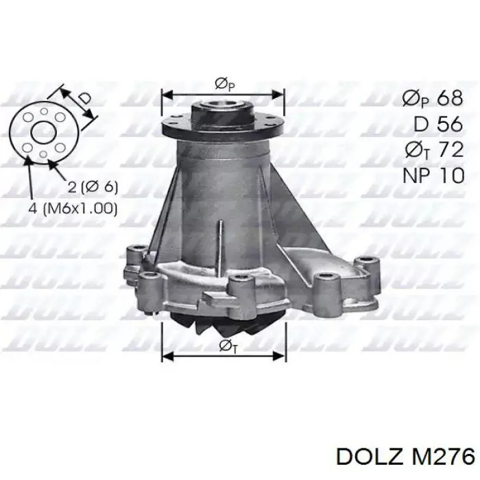 M276 Dolz Bomba refrigerante coche