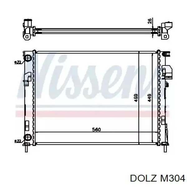 M304 Dolz Bomba refrigerante coche