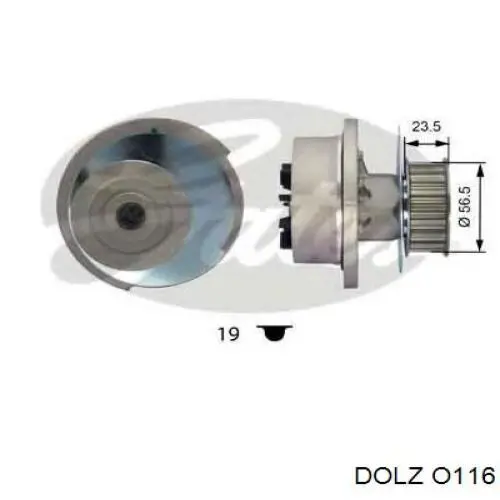 O116 Dolz Bomba refrigerante coche