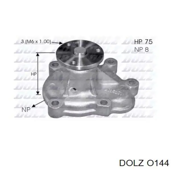 O144 Dolz Bomba refrigerante coche