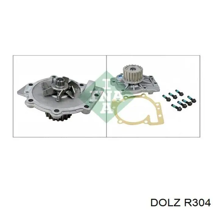 R304 Dolz Bomba refrigerante coche