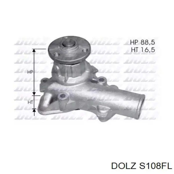 S108FL Dolz Bomba refrigerante coche