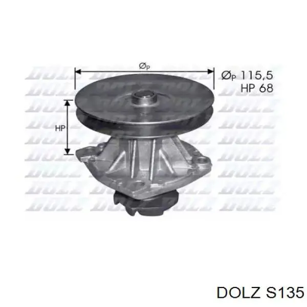 S135 Dolz Bomba refrigerante coche