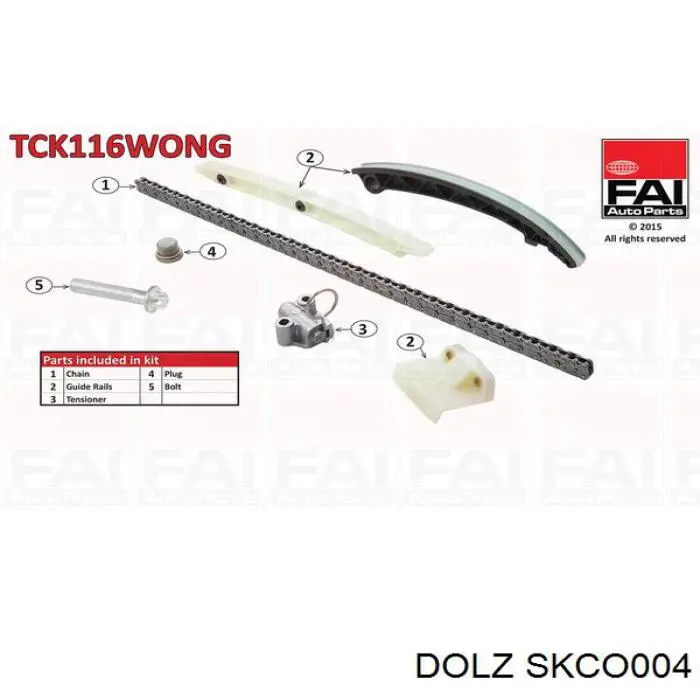 SKCO004 Dolz Juego de cadena de distribución