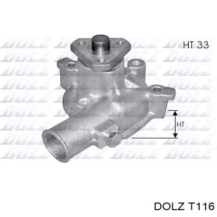 T116 Dolz Bomba refrigerante coche