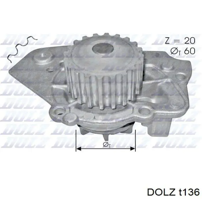 Bomba de agua DOLZ T136