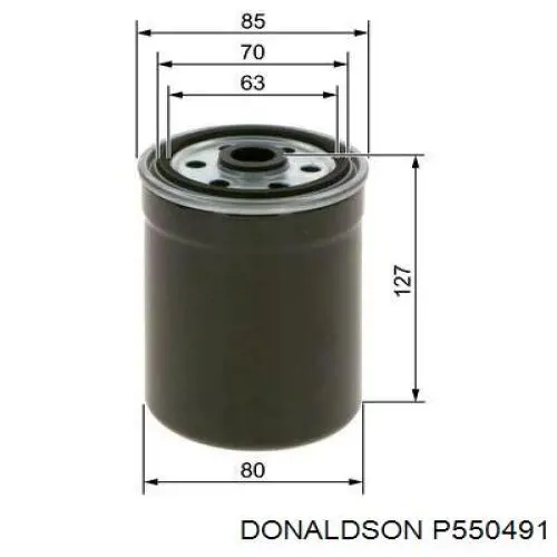 P550491 Donaldson filtro de combustible