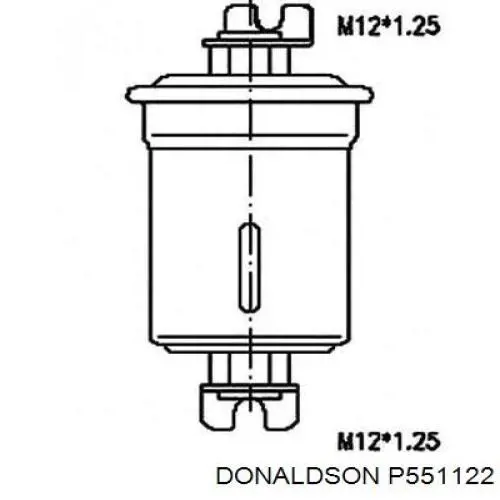 BF1272SP Baldwin filtro combustible