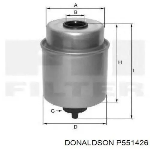 Comprar P551426 Donaldson Filtro diesel