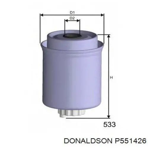 BF9830-D Baldwin filtro combustible