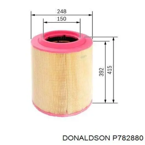 P782880 Donaldson filtro de aire