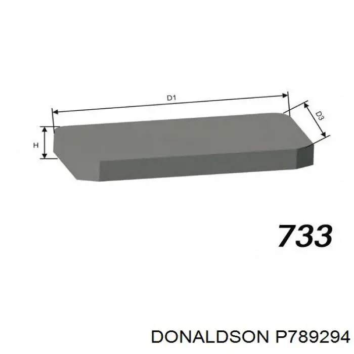 P789294 Donaldson filtro habitáculo