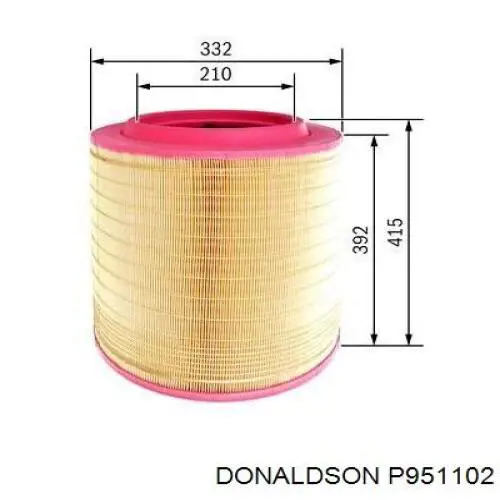Comprar P951102 Donaldson Filtro de aire