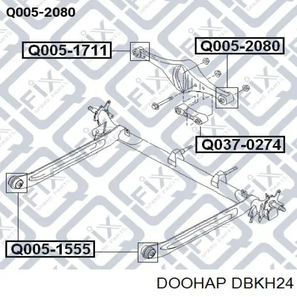 Rótula inferior de suspensión DBKH24 Doohap
