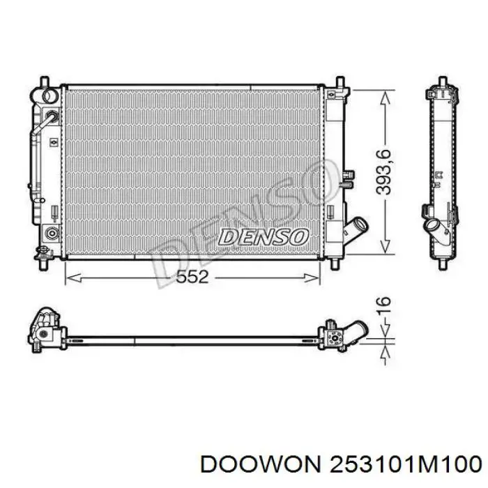 Radiador R302732600 Doowon