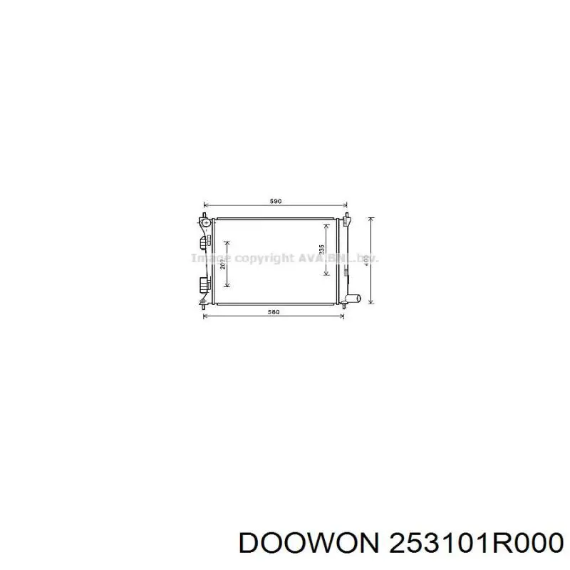 253101R000 Doowon Refrigeración del motor