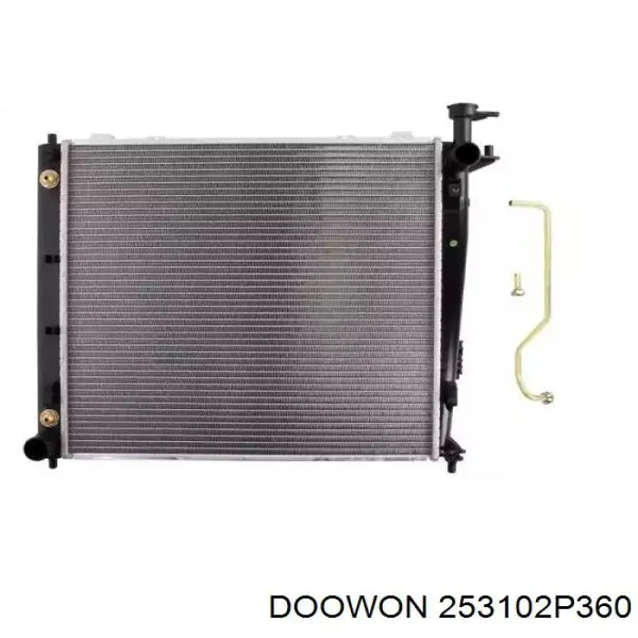 253102P360 Doowon radiador refrigeración del motor