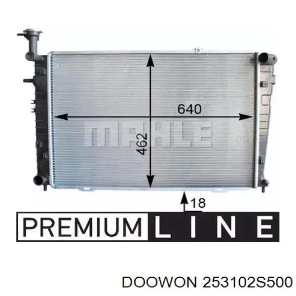 Comprar 253102S500 Doowon Radiador de auto