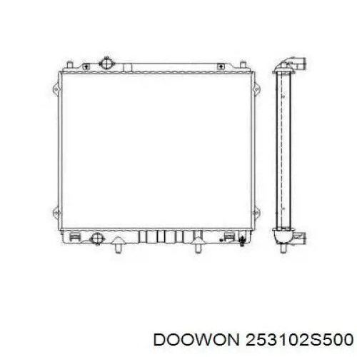 Água radiador Doowon 253102S500 precio, desde 139,66 EUR