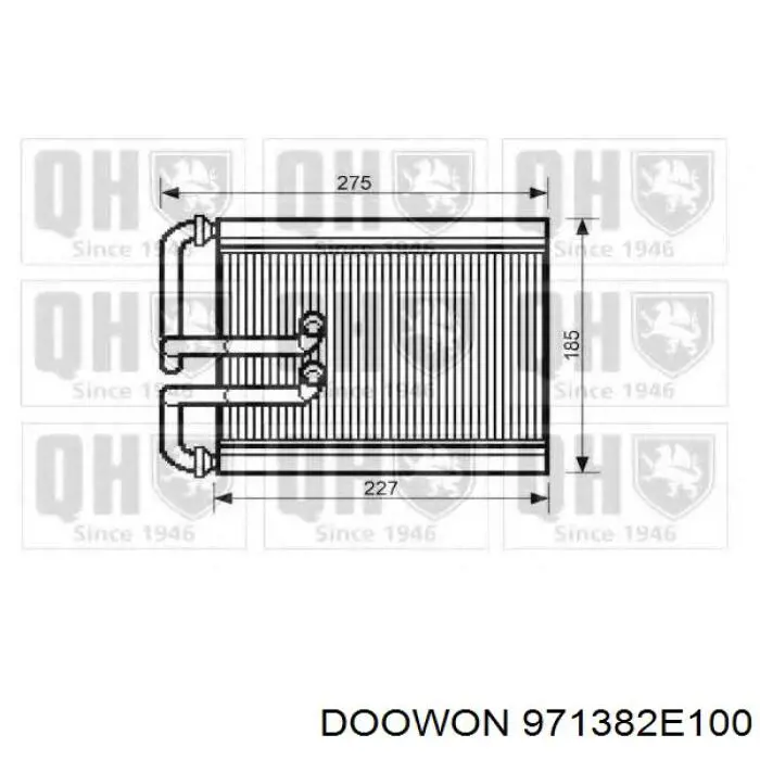 971382E100 Doowon radiador de calefacción