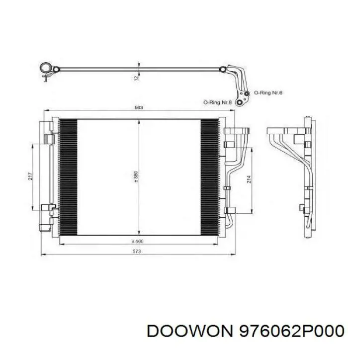 976062P000 Doowon condensador aire acondicionado