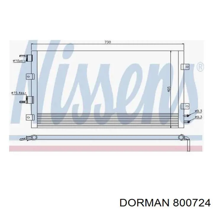 Condensador aire acondicionado 800724 Dorman
