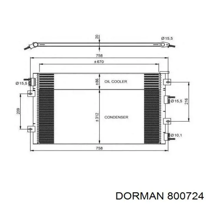 Aire acondicionado capacitor Dorman 800724 precio, desde 39,70 EUR